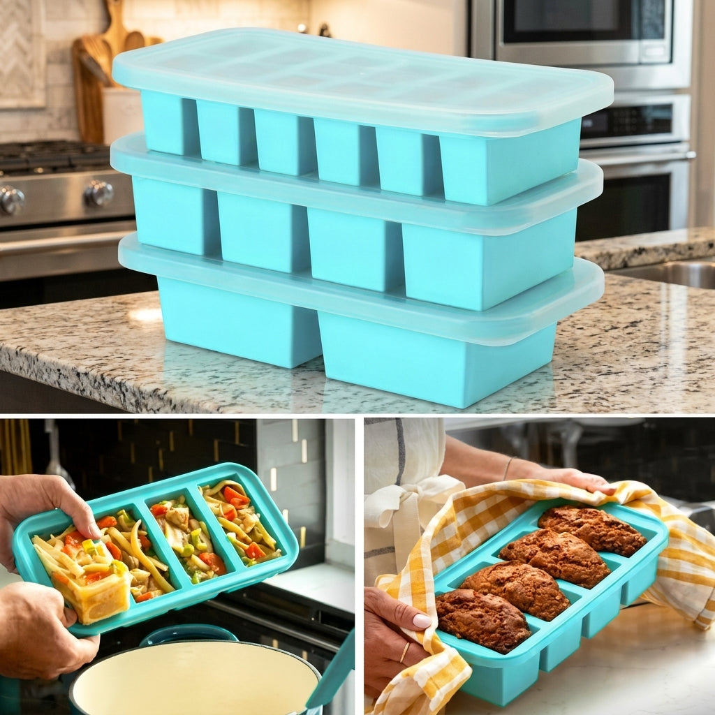 Moule de Congélation en Silicone avec Couvercle