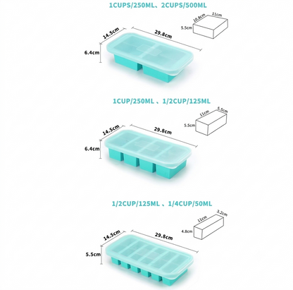 Moule de Congélation en Silicone avec Couvercle